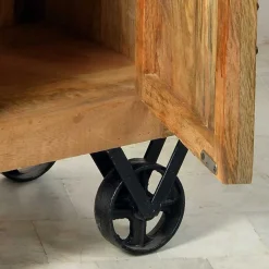 Hot Wohnen Holzkommode Indri auf Rollen