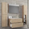 Online Wohnen Holznachbildung Badezimmer Möbel - Caleena (vierteilig)