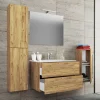 Online Wohnen Holzoptik Badezimmer Möbel - Karin (vierteilig)