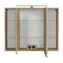 Clearance Wohnen Holzoptik Badezimmermöbel Set - Leitha (fünfteilig)