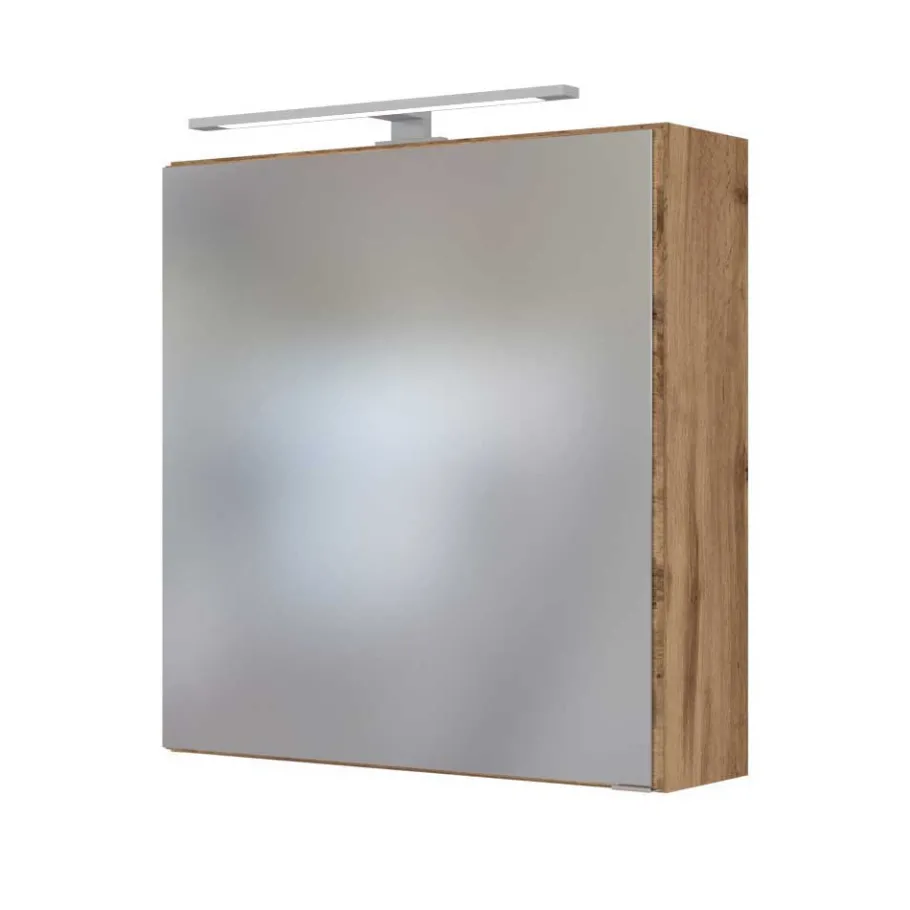 New Wohnen Holzoptik Badmöbel für die Wand - Userina (sechsteilig)