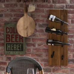 Best Wohnen Holzpaneel Weinregal aus Mangobaum - Mendoza