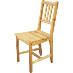 Outlet Wohnen Holzstühle aus Massivholz Kiefer - Memphis (2er Set)