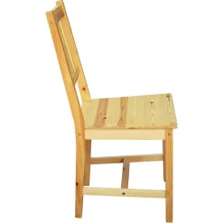 Outlet Wohnen Holzstühle aus Massivholz Kiefer - Memphis (2er Set)