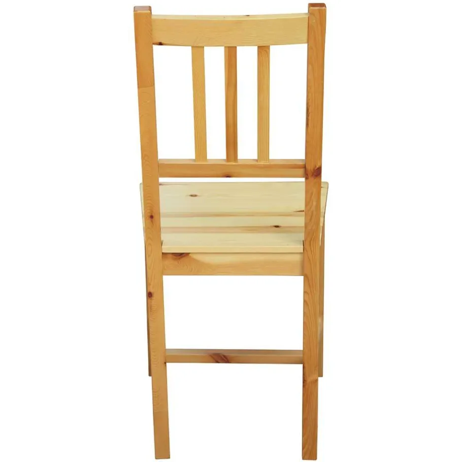 Outlet Wohnen Holzstühle aus Massivholz Kiefer - Memphis (2er Set)