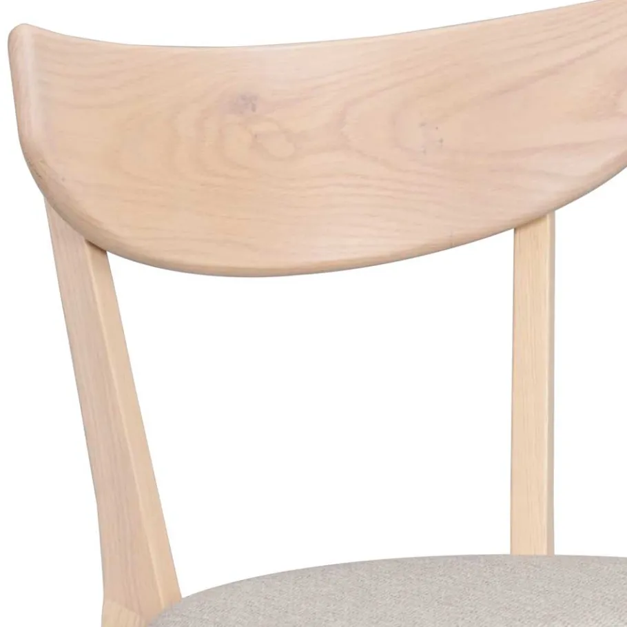 New Wohnen Holzstühle mit Polstersitz - Mikene (2er Set)