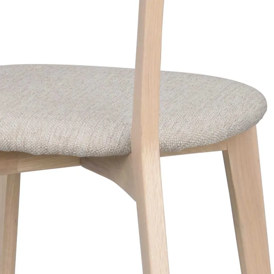 New Wohnen Holzstühle mit Polstersitz - Mikene (2er Set)