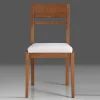 Best Wohnen Holzstuhl mit Sitzpolster in Creme Stoff - Altagracia