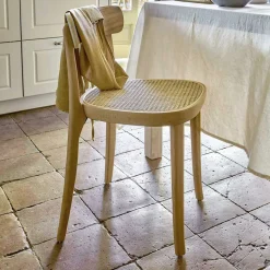 New Wohnen Holzstuhl mit Wiener Geflecht Sitz - Wheel (2er Set)