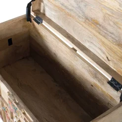 Clearance Wohnen Holztruhe mit Tieren dekoriert - Widama