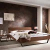 Best Wohnen Industrial Bett aus Nussbaum massiv - Bluesa