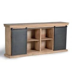 Online Wohnen Industrial Chic Sideboard mit Schiebetüren - Jantonia