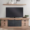 Online Wohnen Industrial Chic TV Lowboard mit Schiebetüren - Jantonia