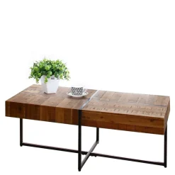 Hot Wohnen Industrial Couchtisch aus Akazie in Braun - Chadeys