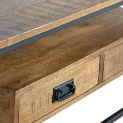Outlet Wohnen Industrial Couchtisch mit Stauraum und Ablage - Olmidava