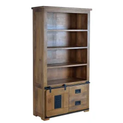 Online Wohnen Industrial Design Bücherregal aus Mangoholz - Semian