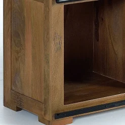 Online Wohnen Industrial Design Bücherregal aus Mangoholz - Semian