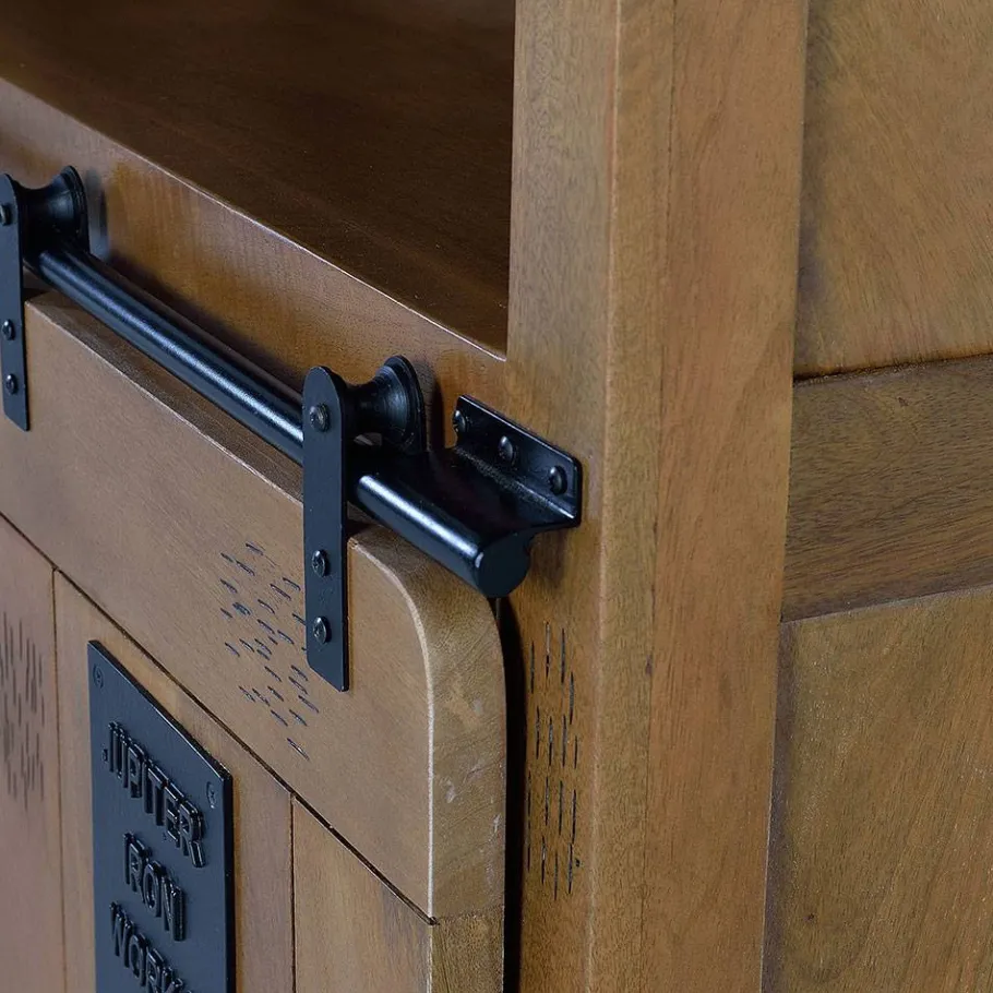 Online Wohnen Industrial Design Bücherregal aus Mangoholz - Semian