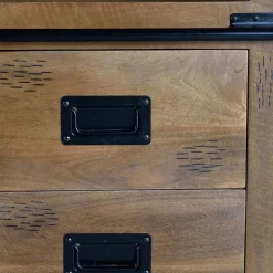 Online Wohnen Industrial Design Bücherregal aus Mangoholz - Semian