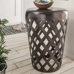 Wohnen Industrial Design Beistelltisch aus Aluminium - Bahos