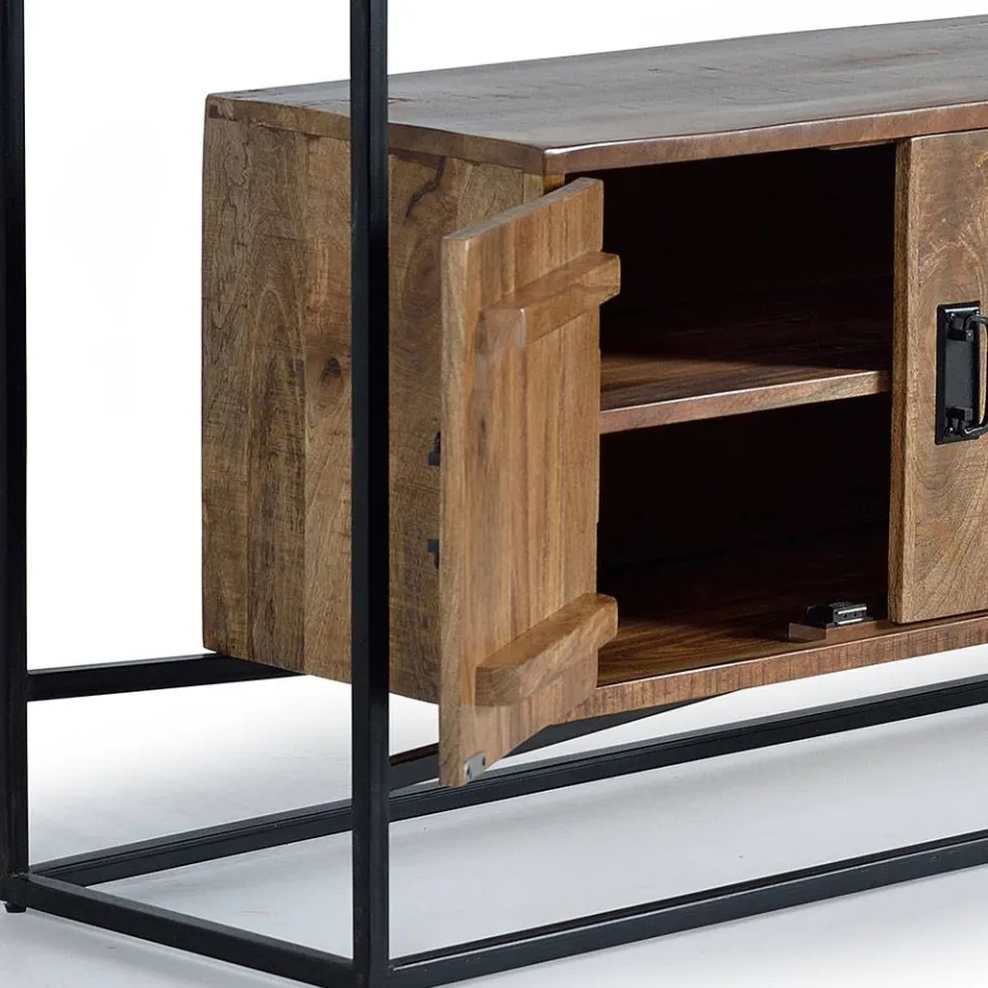 Online Wohnen Industrial Design Sideboard aus Massivholz - Olmidava