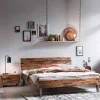 New Wohnen Industrial Einzelbett aus Akazie massiv - Vetonia
