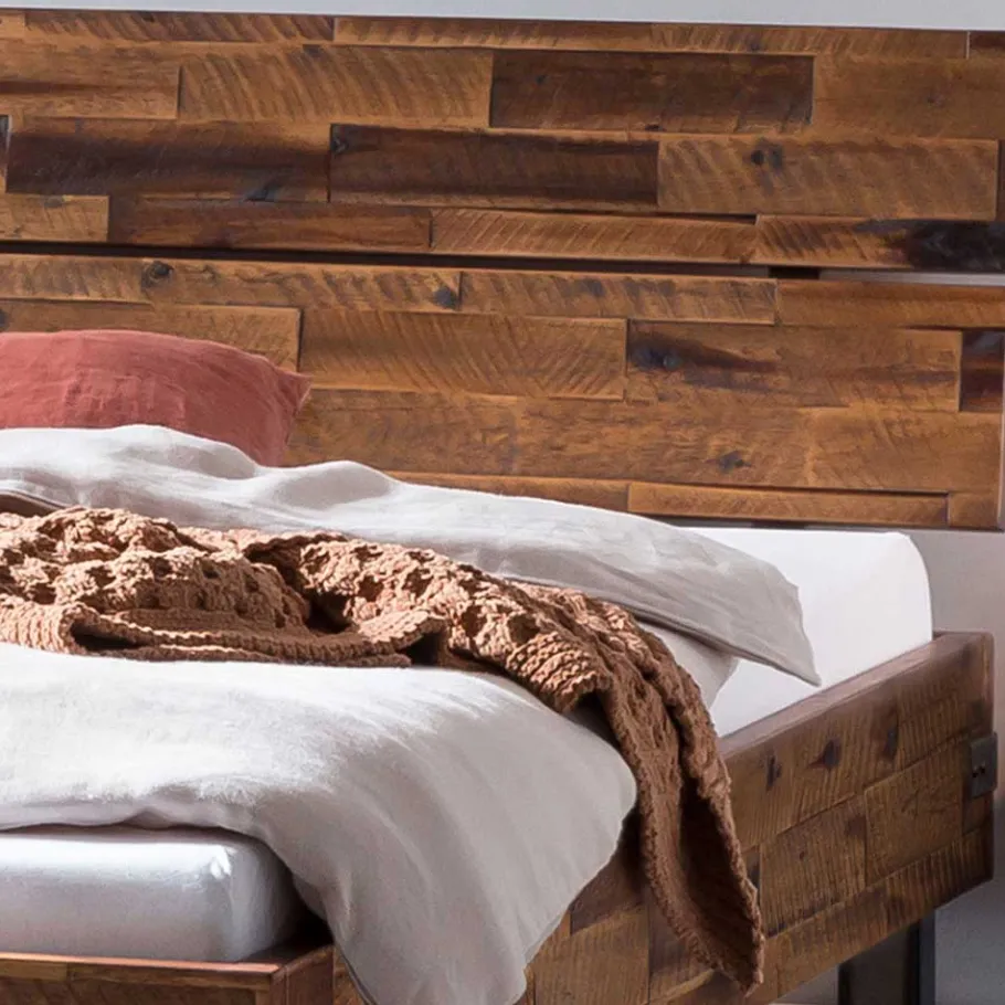 New Wohnen Industrial Einzelbett aus Akazie massiv - Vetonia