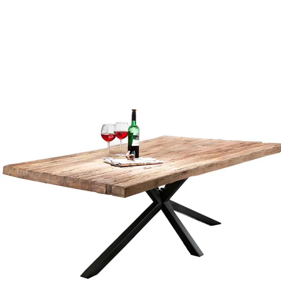 Sale Wohnen Industrial Esstisch aus recyceltem Teakholz - Doan