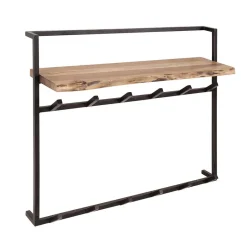 Best Wohnen Industrial Garderobe mit Ablageboden aus Akazie - Wandawo