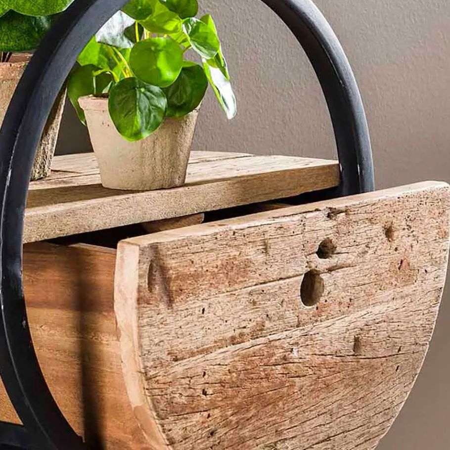 Discount Wohnen Industrial Hängeregal mit Schublade - Bahirah
