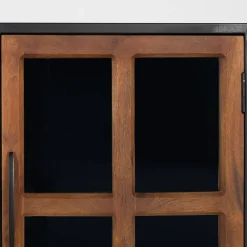 Sale Wohnen Industrial Kommode mit Glastüren - Hayato