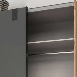 Sale Wohnen Industrial Schiebetürenschrank zweifarbig - Janeiro
