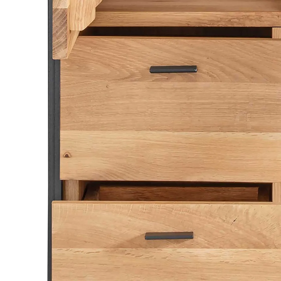 Discount Wohnen Industrial Schrank aus Wildeiche Massivholz - Manarola