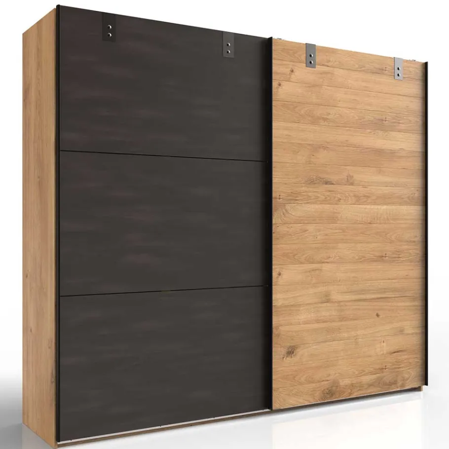 New Wohnen Industrial Schwebetürenschrank 2-türig - Bram
