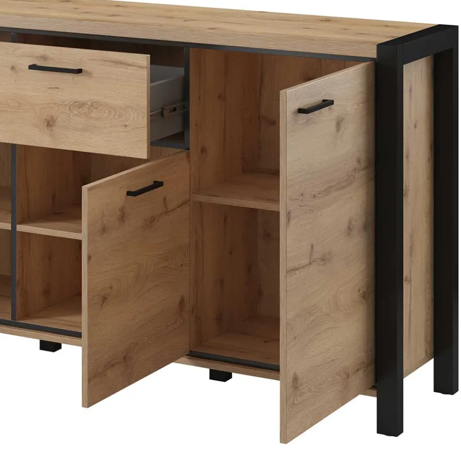 Best Wohnen Industrial Sideboard in 213x91x41 cm - Zavorra