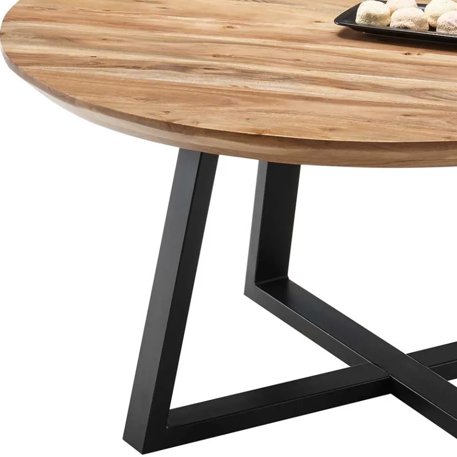 Discount Wohnen Industrial Sofatisch aus Akazie Massivholz - Mexicano