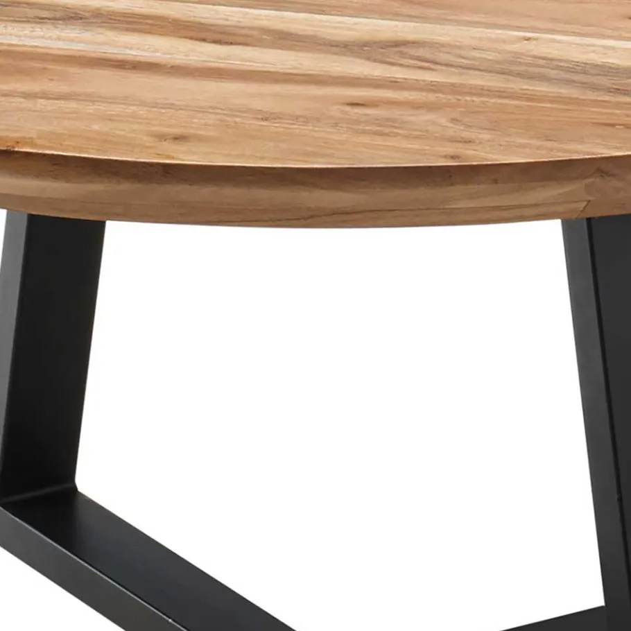 Discount Wohnen Industrial Sofatisch aus Akazie Massivholz - Mexicano