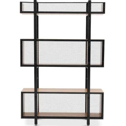Wohnen Industrial Standregal in Schwarz - Felictas
