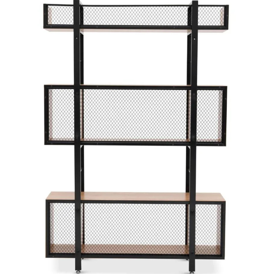 Wohnen Industrial Standregal in Schwarz - Felictas