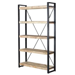 Wohnen Industrial Style Standregal aus Mangoholz - Traudarian