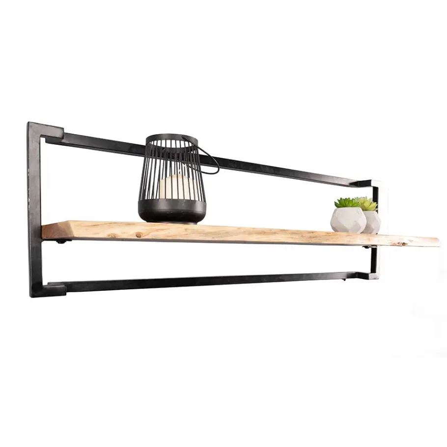 Hot Wohnen Industrial Wandboard aus Akazie Massivholz - Ian