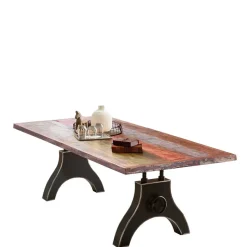 Online Wohnen Industrialtisch mit Shabby Chic Altholz - Mutano
