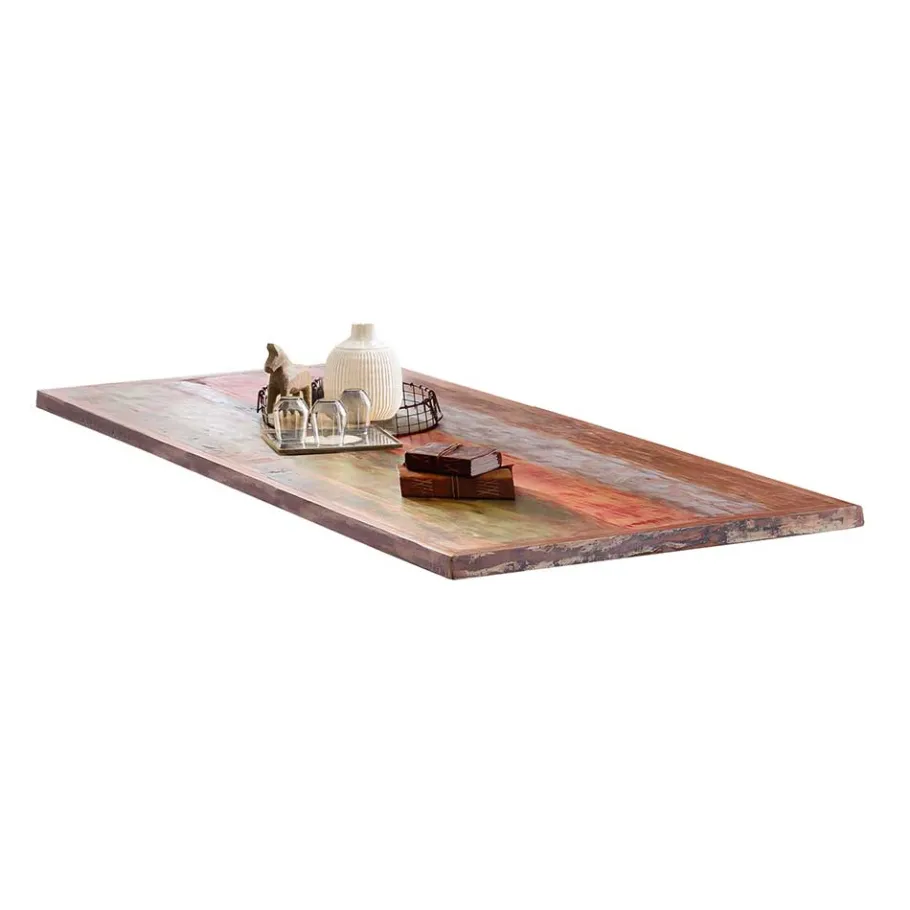Online Wohnen Industrialtisch mit Shabby Chic Altholz - Mutano