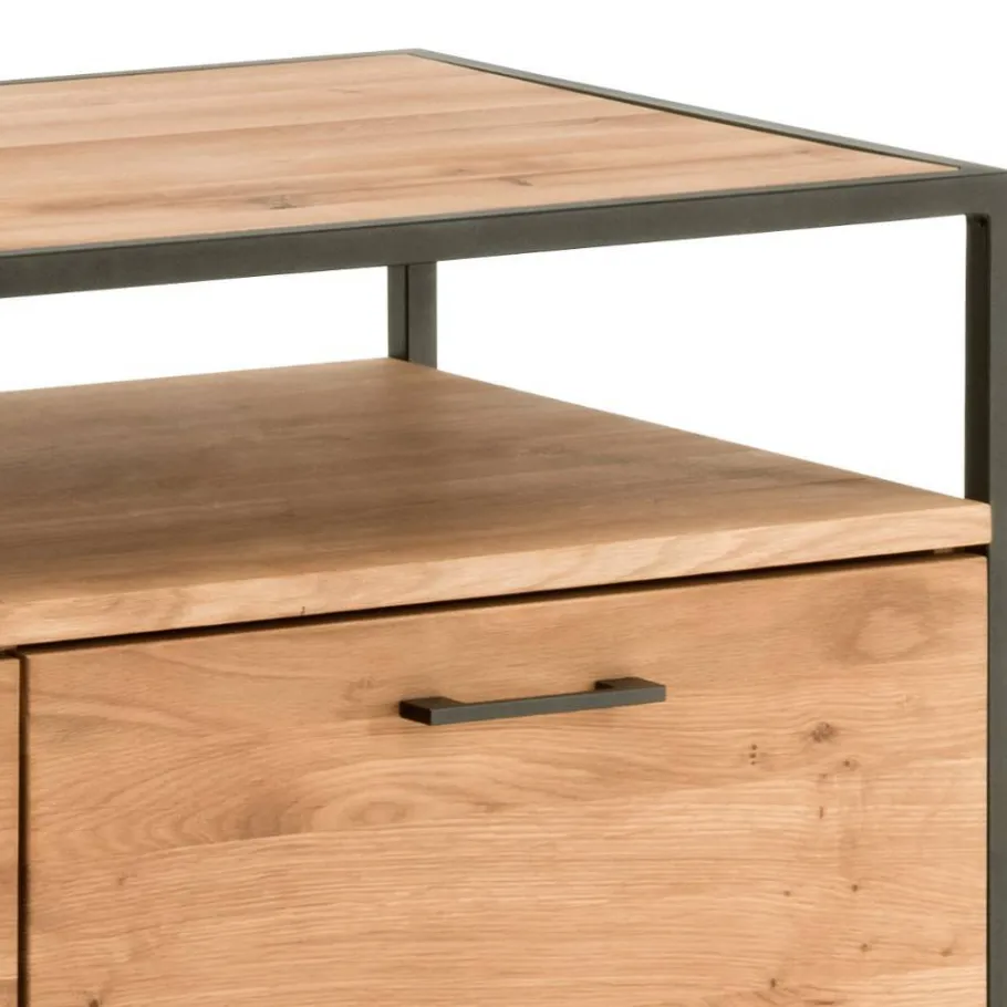 Clearance Wohnen Industrial-TV-Board aus Wildeiche Massivholz - Ingbo