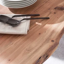 Wohnen Industry Tisch mit Naturkanten - Tiber