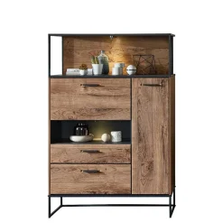 New Wohnen Industry TV Board & Highboard Set - Xindus (zweiteilig)