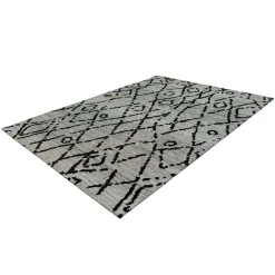 Best Wohnen Jacquard Teppich in Grau und Schwarz - Aurora