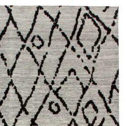 Best Wohnen Jacquard Teppich in Grau und Schwarz - Aurora