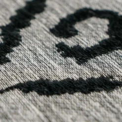 Best Wohnen Jacquard Teppich in Grau und Schwarz - Aurora