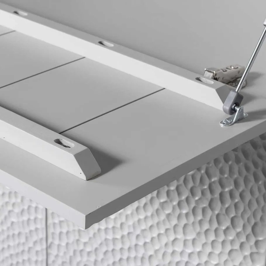 New Wohnen Japandi Barschrank in Hellgrau - Looning